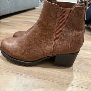 Brown Leather Ankle Boots